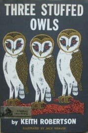 Three Stuffed Owls